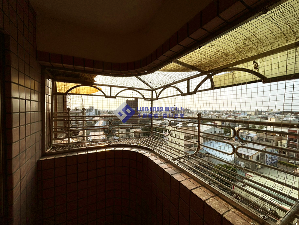 20240305雲林縣斗南鎮8樓李先生防鴿方格網_06