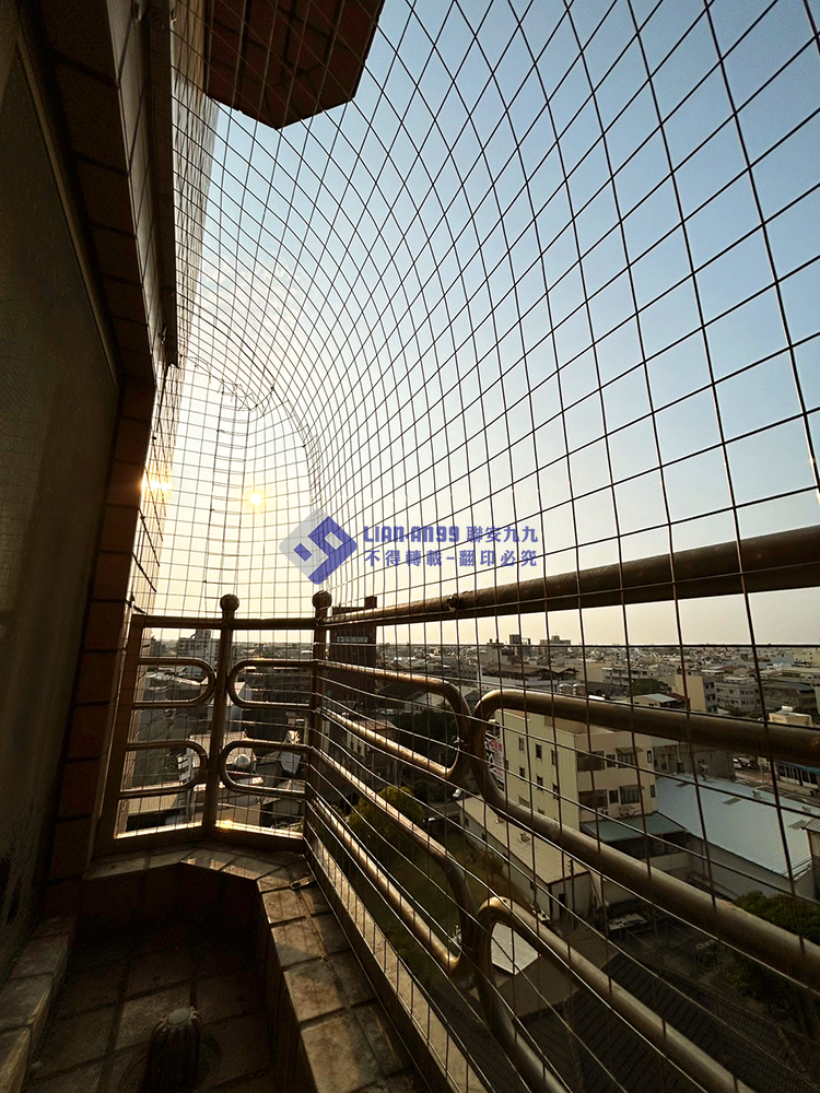 20240305雲林縣斗南鎮8樓李先生防鴿方格網_08