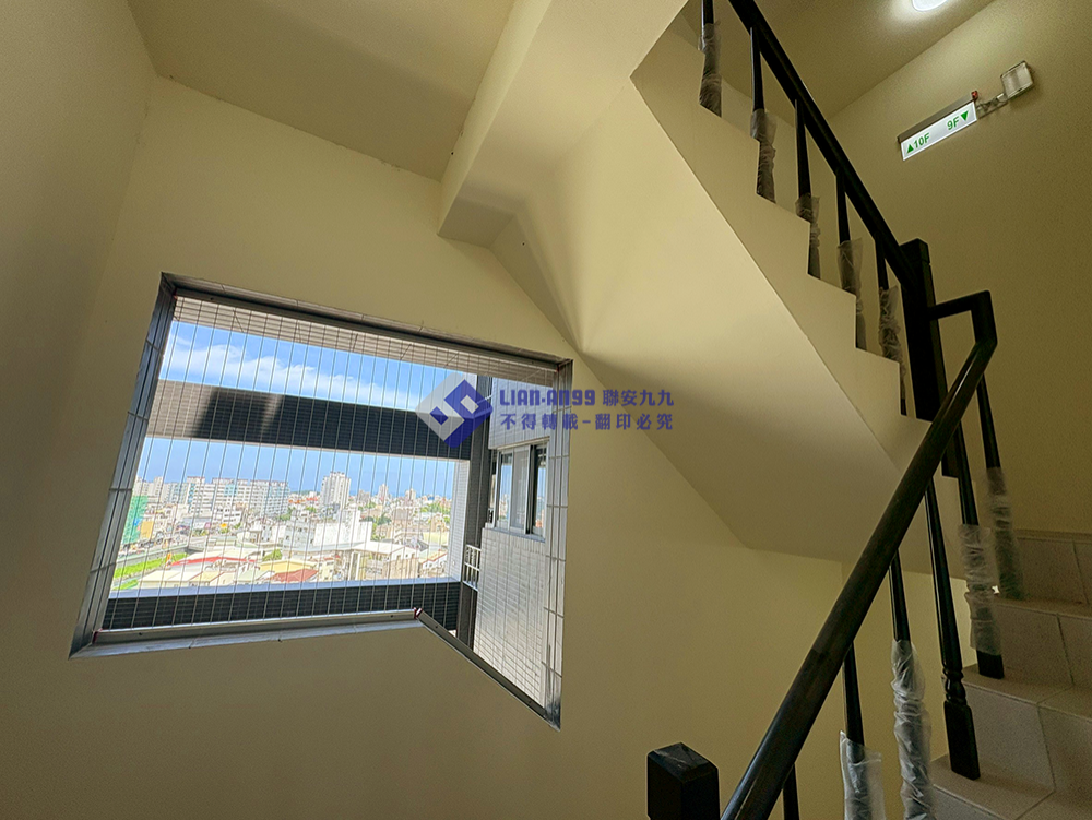 20250521花蓮縣花蓮市晁邦麗景大樓逃生梯間防墜_04