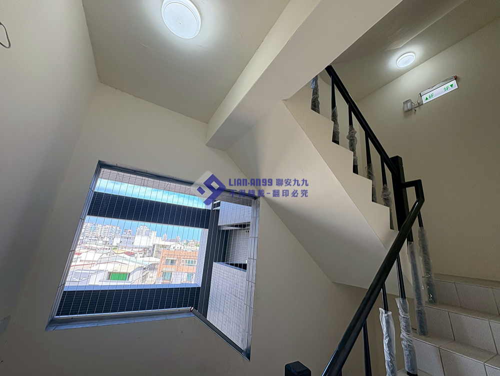 20250521花蓮縣花蓮市晁邦麗景大樓逃生梯間防墜_06