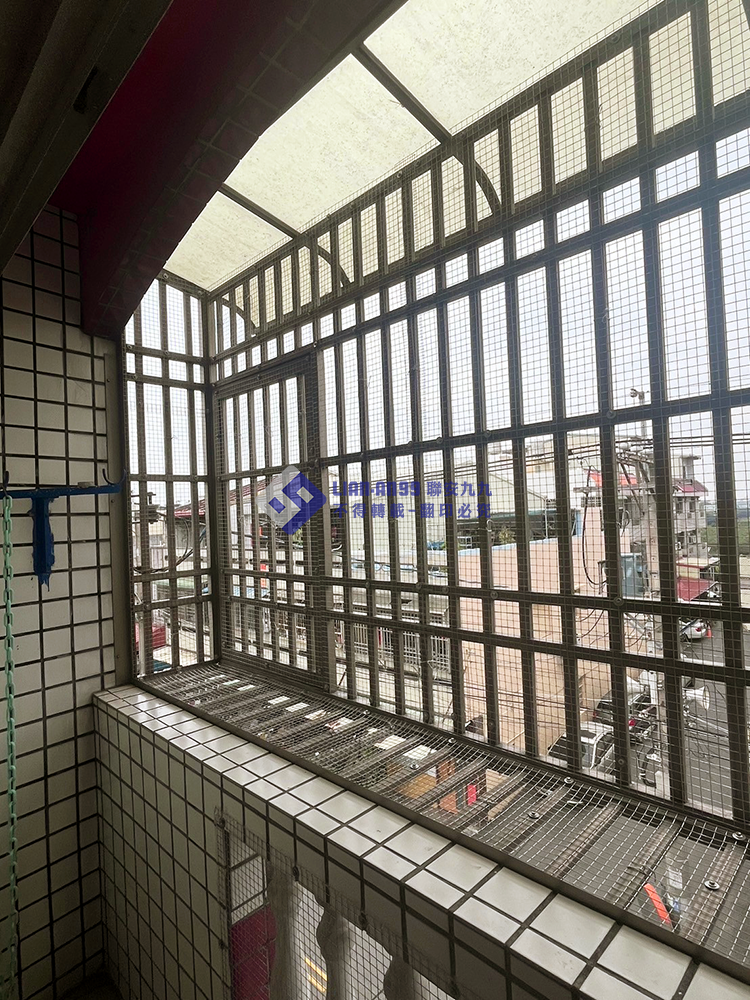 20250217雲林縣莿桐鄉蘇先生防鴿方格網_01